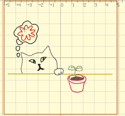 Cat and Plant