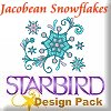 Jacobean Snowflakes Design Pack