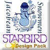 Jacobean Snowmen Design Pack