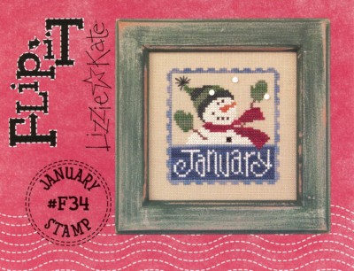 Flip-It Stamp January Cross Stitch Pattern