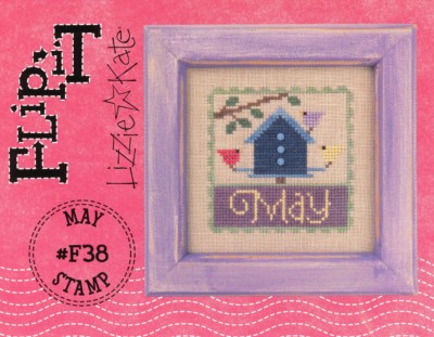Flip-it Stamp May Cross Stitch Pattern