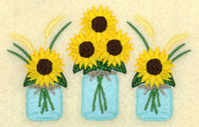Sunflowers in Jars