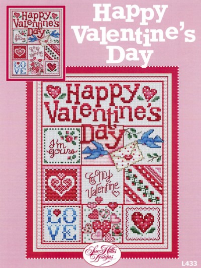 Happy Valentine's Day Cross Stitch Pattern