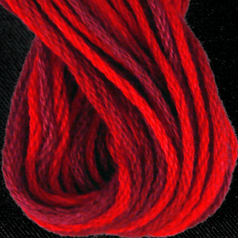 Valdani Variegated 6 Ply Skeins / M43 Vibrant Reds
