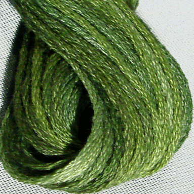 Valdani Variegated 6 Ply Skeins / H202 Withered Green