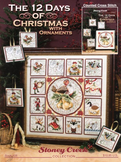 12 Days Of Christmas with Ornaments Cross Stitch Book