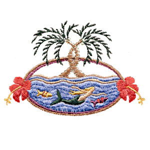 Mermaid Palm Oval