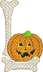Happy Halloween Letter L, Jack-O-Lantern