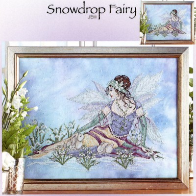 Snow Drop Fairy Cross Stitch Pattern