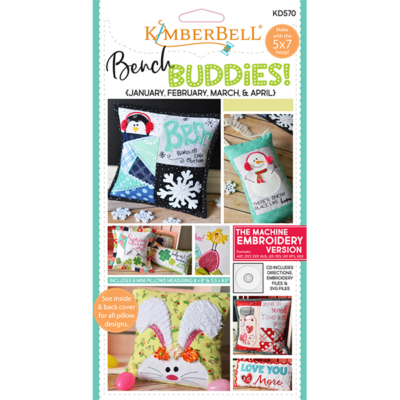 Kimberbell Bench Buddies CD: January, February, March, April (Machine Embroidery)