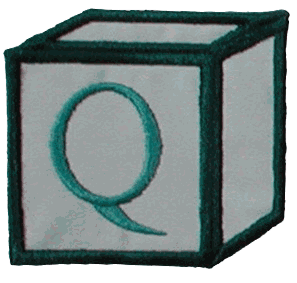 Right Baby Block Letter Q