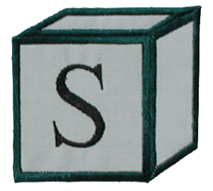 Right Baby Block Letter S