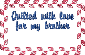Quilt Label - For Brother