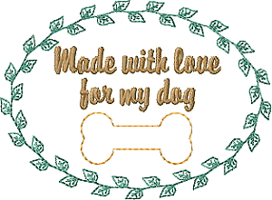 Quilt Label - For My Dog