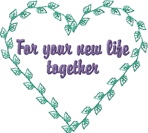 Quilt Label - For New Life Together