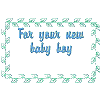 Quilt Label - For New Baby Boy