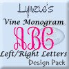 Vine Monogram Left/Right Letters