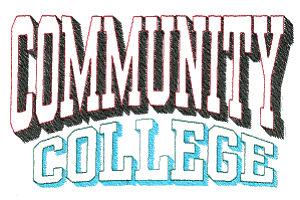 Community College Shadow Lettering