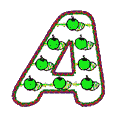 Letter A (apples) 