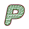 Letter P (palm trees)