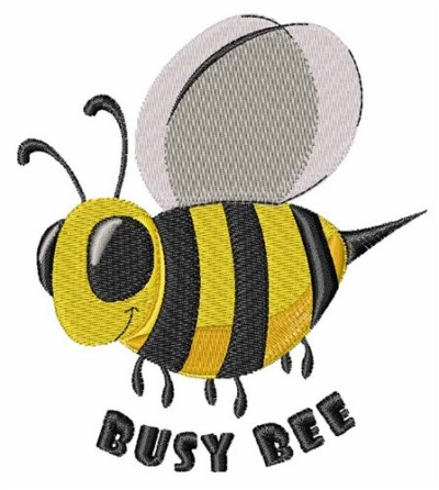 Busy Bee Embroidery Design by Windmill Designs