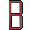 Art Deco 4 Letter B (large)