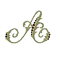 Candlewick Monogram Letter A, Larger