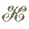 Candlewick Monogram Letter K, Larger