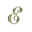 Candlewick Monogram Letter E, Smaller