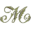 Candlewick Monogram Letter M, Smaller