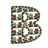 Flowers Monogram, Letter B