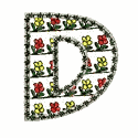 Flowers Monogram, Letter D