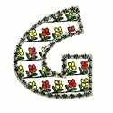Flowers Monogram, Letter G