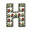 Flowers Monogram, Letter H