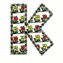 Flowers Monogram, Letter K