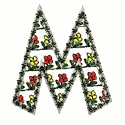 Flowers Monogram, Letter M