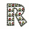Flowers Monogram, Letter R