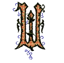Gothic 2 Letter W, smaller