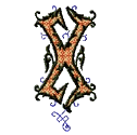 Gothic 2 Letter X, smaller