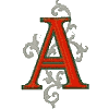 Gothic 5 letter A Larger
