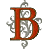 Gothic 5 letter B Larger
