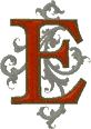 Gothic 5 letter E Larger