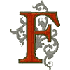 Gothic 5 letter F Larger