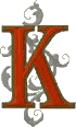 Gothic 5 letter K Larger