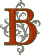 Gothic 5 letter B Smaller