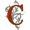 Gothic 5 letter C Smaller