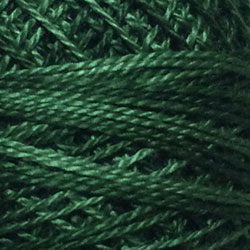 Valdani Variegated Pearl Cotton Ball Size 8, 73yd / O39 Forest Greens