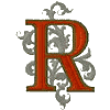 Gothic 5 letter R Smaller