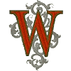 Gothic 5 letter W Smaller