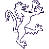 Outlined Lion Rampant